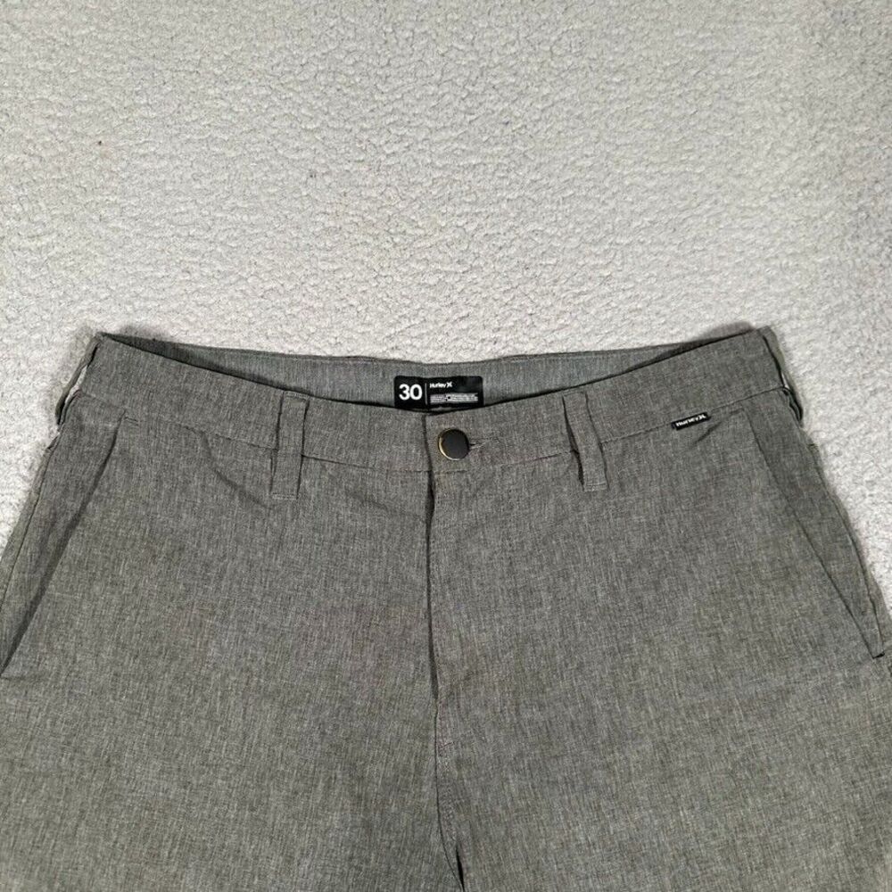Hurley Shorts Mens 30 Gray 9" Hybrid Golf Casual Preppy Performance Lightweight - Picture 2 of 11